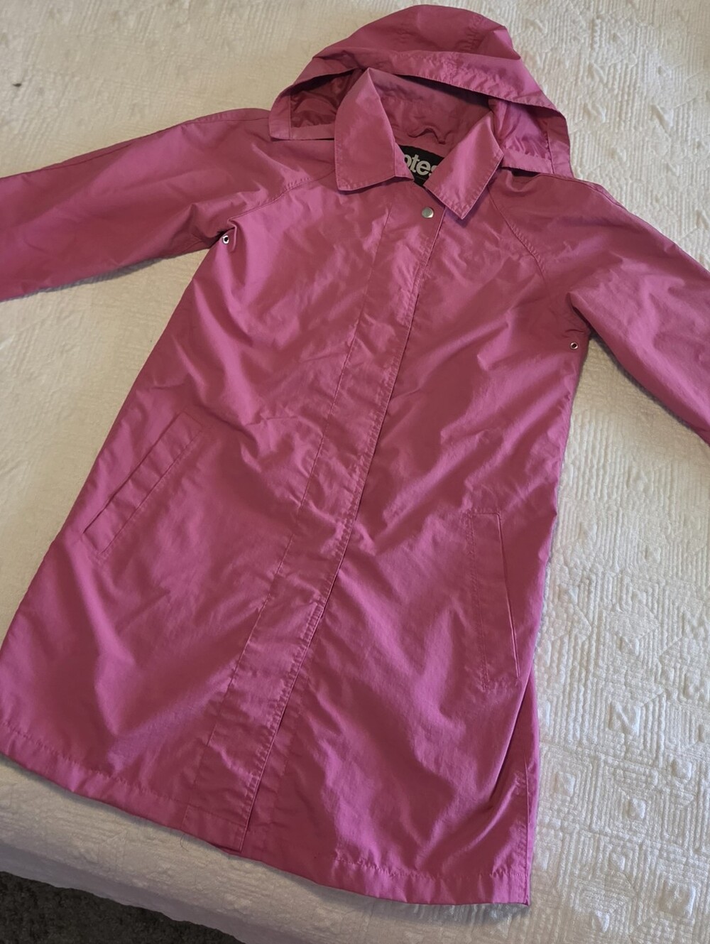 Totes Isotoner Mid-Length Women's Rain Jacket, Size Small